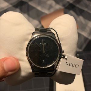 Gucci watch black face